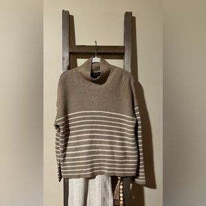 Truth by Republic Tan and White Sweater